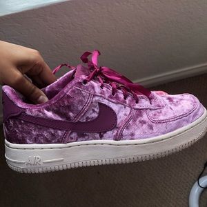 nike air force pink velvet